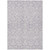 9' X 12' Lavender And Ivory Damask Washable Indoor Outdoor Area Rug