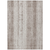 9' X 12' Taupe And Ivory Striped Washable Indoor Outdoor Area Rug
