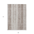 9' X 12' Taupe And Ivory Striped Washable Indoor Outdoor Area Rug