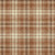 10' X 14' Brown Black And Beige Plaid Washable Indoor Outdoor Area Rug