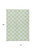 10' X 14' Mint Green And Ivory Polka Dot Washable Indoor Outdoor Area Rug