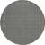 8' Black And Ivory Round Geometric Washable Indoor Outdoor Area Rug Transitional Style - Black, Ivory Color