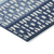 9' X 12' Blue Sky Blue And Ivory Geometric Washable Indoor Outdoor Area Rug