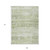 9' X 12' Artichoke Green And Ivory Abstract Washable Indoor Outdoor Area Rug Transitional Style - Artichoke Green, Ivory Color