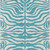 10' X 14' Teal Blue And Ivory Animal Print Washable Indoor Outdoor Area Rug