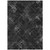 9' X 12' Charcoal Gray And Silver Geometric Washable Indoor Outdoor Area Rug - 608219086497