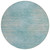 8' Aqua Teal Blue And Gray Round Abstract Washable Indoor Outdoor Area Rug