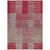 9' X 12' Burgundy Pink And Blush Striped Washable Indoor Outdoor Area Rug