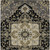 10' X 14' Black Gray And Ivory Oriental Washable Indoor Outdoor Area Rug