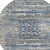 8' Blue And Beige Round Moroccan Washable Indoor Outdoor Area Rug