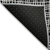 10' X 14' Black Gray And Ivory Striped Washable Indoor Outdoor Area Rug