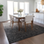 10' X 14' Khaki And Dark Gray Ombre Washable Indoor Outdoor Area Rug