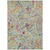 8' X 10' Gray Fern Green And Artichoke Green Paisley Washable Indoor Outdoor Area Rug