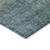 8' Blue Gold And Green Round Abstract Washable Indoor Outdoor Area Rug