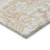 10' X 14' Coral Ivory And Peach Paisley Washable Indoor Outdoor Area Rug