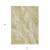 10' X 14' Gold Beige And Ivory Abstract Washable Indoor Outdoor Area Rug
