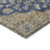 10' X 14' Navy Blue Beige And Brown Oriental Washable Indoor Outdoor Area Rug