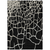 8' X 10' Black And Beige Abstract Washable Indoor Outdoor Area Rug