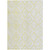 9' X 12' Yellow And Ivory Geometric Washable Indoor Outdoor Area Rug - Yellow, Ivory