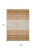 9' X 12' Orange Beige And Ivory Geometric Washable Indoor Outdoor Area Rug