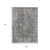 9' X 12' Charcoal And Silver Abstract Washable Indoor Outdoor Area Rug