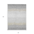 10' X 14' Silver Gray And Beige Striped Washable Indoor Outdoor Area Rug