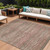 8' X 10' Brown And Copper Abstract Washable Indoor Outdoor Area Rug - 880016706901