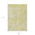 9' X 12' Gold Abstract Washable Non Skid Indoor Outdoor Area Rug Transitional Style - Gold Color