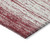 8' X 10' Merlot And Ivory Striped Washable Indoor Outdoor Area Rug