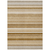 8' X 10' Chocolate Striped Washable Non Skid Indoor Outdoor Area Rug