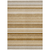 8' X 10' Chocolate Striped Washable Non Skid Indoor Outdoor Area Rug