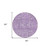 8' Lilac And Purple Round Floral Washable Indoor Outdoor Area Rug