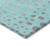 10' X 14' Aqua And Teal Blue Abstract Washable Indoor Outdoor Area Rug