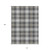 10' X 14' Charcoal Ivory And Gold Plaid Washable Indoor Outdoor Area Rug