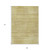 9' X 12' Gold Wheat And Beige Striped Washable Indoor Outdoor Area Rug