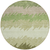 8' Beige And Olive Green Round Striped Washable Indoor Outdoor Area Rug