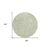 8' Artichoke Green And Fern Green Round Abstract Washable Indoor Outdoor Area Rug