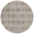 8' Round Beige Taupe and Brown Round Geometric Washable Non Skid Indoor Outdoor Area Rug