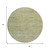 8' Green And Gold Round Oriental Washable Indoor Outdoor Area Rug