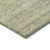 8' Green And Gold Round Oriental Washable Indoor Outdoor Area Rug