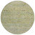 8' Green And Gold Round Oriental Washable Indoor Outdoor Area Rug