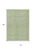 10' X 14' Sage And Ivory Geometric Washable Indoor Outdoor Area Rug