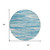 8' Teal Blue And Ivory Round Abstract Washable Indoor Outdoor Area Rug Modern Style - Teal Blue, Ivory Color
