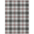10' X 14' Black Ivory And Red Plaid Washable Indoor Outdoor Area Rug