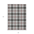 10' X 14' Black Ivory And Red Plaid Washable Indoor Outdoor Area Rug