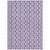 9' X 12' Purple And Ivory Ogee Washable Indoor Outdoor Area Rug