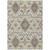 10' X 14' Ivory Brown And Green Oriental Washable Indoor Outdoor Area Rug