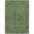 8' X 10' Fern Green And Dark Green Floral Washable Indoor Outdoor Area Rug