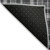 9' X 12' Black Gray and White Plaid Washable Non Skid Indoor Outdoor Area Rug