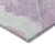 9' X 12' Lavender Ivory And Mauve Abstract Washable Indoor Outdoor Area Rug